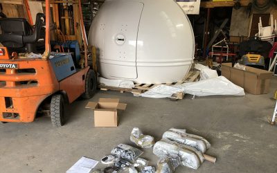 Assembling the new dome